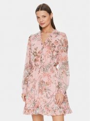 Guess Sukienka codzienna Vanessa W4GK42 WDW82 Różowy Regular Fit. Czerwone sukienki Guess, na co dzień, m, z aplikacjami, z syntetyku, bez kołnierzyka, bez ramiączek, proste. Za 539.99 zł.