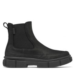 Sztyblety Sorel. Czarne botki Sorel, bez wzorów, bez obcasa, na płaskiej podeszwie, bez zapięcia. Za 629.99 zł.