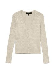 Vero Moda Kardigan Silje 10340553 Beżowy Regular Fit. Brązowe kardigany Vero Moda, xl, bez wzorów, z wiskozy. Za 159.99 zł.