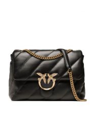 Pinko Torebka Love Big Puff Cl. PE 23 PLTT 100037 A0F2 Czarny. Czarne listonoszki Pinko, bez wzorów, ze skóry, bez dodatków. Za 1,359.00 zł.