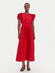 JOOP! Sukienka koktajlowa Dilia2 30100585 Czerwony Regular Fit. Czerwone sukienki Joop!, bez wzorów, z syntetyku, wizytowe, bez kołnierzyka, bez ramiączek. Za 1,599.00 zł.