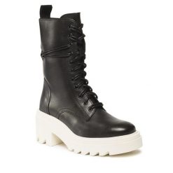 Trapery GINO ROSSI. Czarne trapery i śniegowce Gino Rossi. Za 399.99 zł.