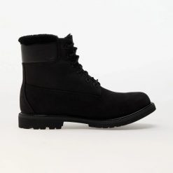 Trapery damskie TIMBERLAND 6 Inch Warm Lined Waterproof Boot. Czarne trapery i śniegowce Timberland, z gumy. Za 1,149.00 zł.