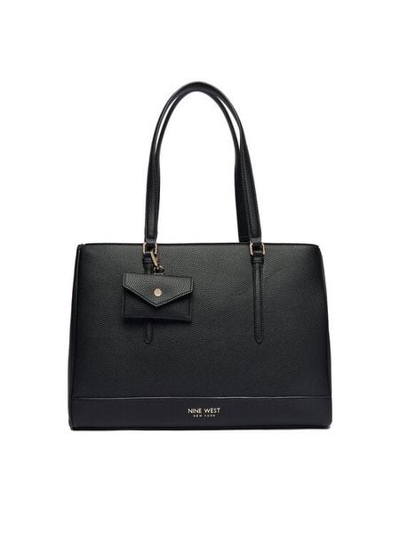 Nine West Torebka C-TANANA-KY253 Czarny. Czarne shopper Nine West, bez wzorów, z materiału, bez dodatków. Za 289.99 zł.