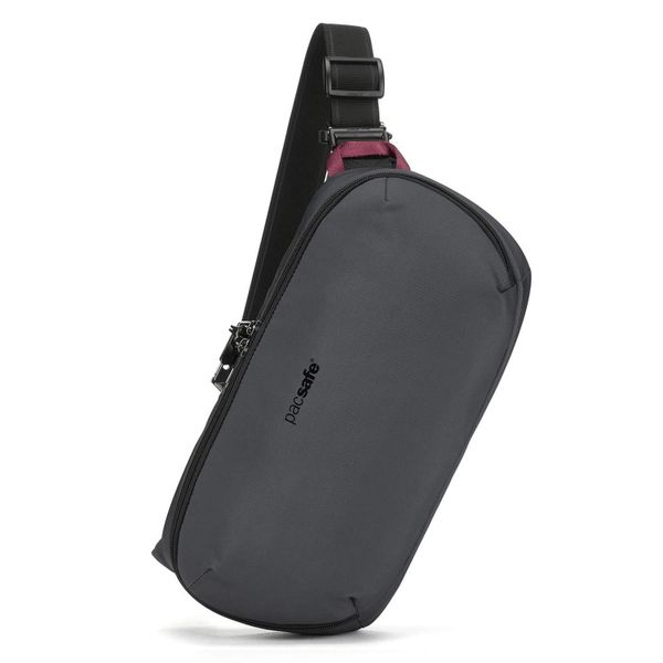 Saszetka miejska antykradzieżowa Pacsafe Metrosafe X Urban Sling. Czarne torby na ramię Pacsafe, bez wzorów, sportowe, bez dodatków. Za 382.99 zł.