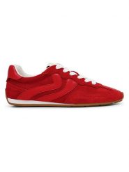 Steve Madden Skórzane sneakersy w kolorze czerwonym rozmiar: 39. Czerwone trampki Steve Madden, bez wzorów, ze skóry, bez zapięcia. Za 219.60 zł.