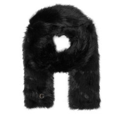 Szalik Guess. Czarne szaliki Guess, z aplikacjami. Za 329.99 zł.