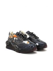 Goby Sneakersy w kolorze czarno-pomarańczowym rozmiar: 36. Czarne trampki Goby, bez wzorów, bez zapięcia. Za 260.99 zł.