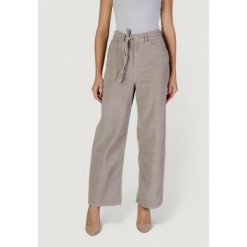 Spodnie Kobieta ONLY ONLBLEECKER MW BELT LOOSE CORD PANT PN. Brązowe spodnie dresowe Only, bez wzorów, z bawełny. W wyprzedaży za 179.80 zł.
