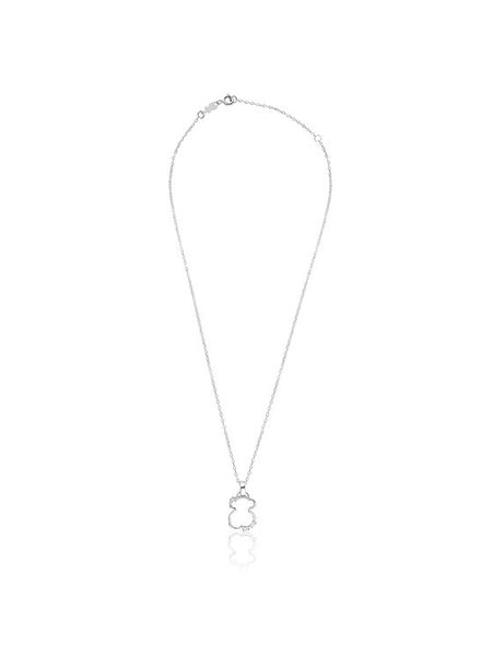 TOUS Naszyjnik Silueta 1000135300 Srebrny. Szare naszyjniki Tous, srebrne. Za 439.99 zł.