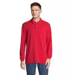Koszulka polo z długim rękawem Sol's Pacific. Czerwone bluzki SOL'S, s, bez wzorów, bez kołnierzyka, bez ramiączek. Za 140.00 zł.