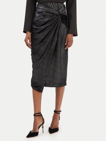 Rinascimento Spódnica midi CFC0126525003 Czarny Slim Fit. Czarne spódnice Rinascimento, xs, bez wzorów, z syntetyku, midi. Za 319.99 zł.