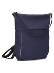 Zwei Torebka w kolorze granatowym - 32 x 35 x 12 cm rozmiar: onesize. Niebieskie torby na ramię Zwei, bez wzorów, z materiału, na ramię, bez dodatków. Za 250.94 zł.