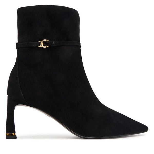 Botki Coccinelle. Czarne botki Coccinelle, bez wzorów, bez obcasa, na słupku, bez zapięcia. Za 1,299.00 zł.