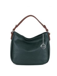 Mia Tomazzi Skórzana torebka "Molise" w kolorze ciemnozielonym - 30 x 20 x 8 cm rozmiar: onesize. Zielone torby na ramię Mia Tomazzi, bez wzorów, z materiału, na ramię, bez dodatków. Za 217.99 zł.