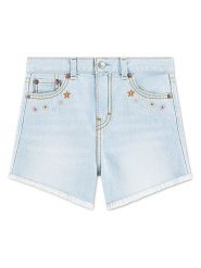 Levi's Kids Szorty dżinsowe w kolorze błękitnym rozmiar: 158. Niebieskie szorty Levi's Kids, z aplikacjami, z bawełny, klasyczne, z podwyższonym stanem. Za 114.95 zł.