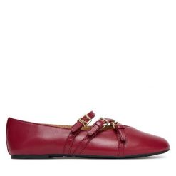 Baleriny MICHAEL Michael Kors. Czerwone baleriny MICHAEL Michael Kors, bez wzorów, bez obcasa. Za 669.99 zł.