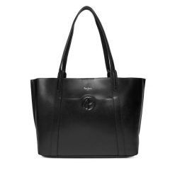 Torebka Pepe Jeans. Czarne torebki klasyczne Pepe Jeans, bez wzorów, z jeansu, bez dodatków. Za 459.99 zł.