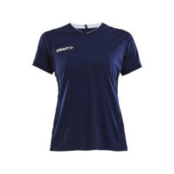 Koszulka treningowa damska Craft 19056221390. Niebieskie bluzki Craft, bez wzorów, sportowe, bez kołnierzyka, bez ramiączek. Za 148.00 zł.