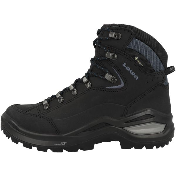 Buty trekkingowe damskie Lowa Renegade Evo Mid Gtx. Czarne trekkingi Lowa, z materiału, za kostkę. Za 978.70 zł.