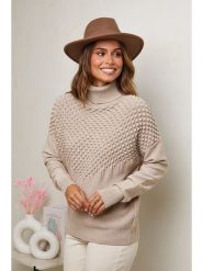 Soft Cashmere Golf w kolorze beżowym rozmiar: 38/40. Brązowe golfy Soft Cashmere, bez wzorów, bez ramiączek. Za 115.49 zł.
