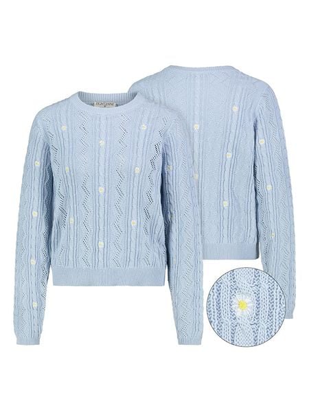 Eight2Nine Sweter w kolorze błękitnym rozmiar: S. Niebieskie swetry Eight2Nine, s, bez wzorów, z bawełny, bez ramiączek. Za 121.51 zł.