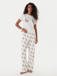 Juicy Couture Piżama JCLPJ225515 Écru Regular Fit. Piżamy Juicy Couture, bez wzorów, z syntetyku, bez ramiączek. Za 249.99 zł.