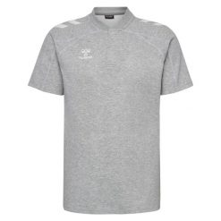 Polo Hummel Move 2.0. Szare koszulki polo Hummel, bez wzorów, bez kołnierzyka, bez ramiączek. Za 213.50 zł.