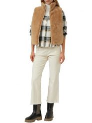 S.OLIVER RED LABEL Dżinsy - Flared fit - w kolorze kremowym rozmiar: 38. Brązowe jeansy s.Oliver RED LABEL, s, z aplikacjami. Za 143.99 zł.