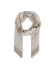 Calvin Klein Chusta Calvin Chambray Square Scarf LV04F8085G Beżowy. Brązowe rękawiczki Calvin Klein, bez wzorów, z bawełny. Za 289.99 zł.