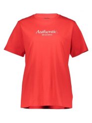 New Balance Koszulka w kolorze czerwonym rozmiar: L. Czerwone bluzki New Balance, l, bez wzorów, z bawełny, bez kołnierzyka, bez ramiączek. Za 78.66 zł.