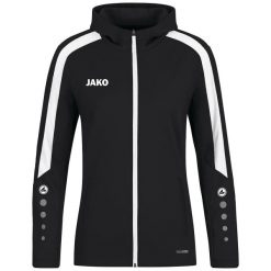Damska bluza dresowa z kapturem Jako Power. Czarne bluzy JAKO, bez wzorów, z dresówki, z kapturem. Za 386.50 zł.