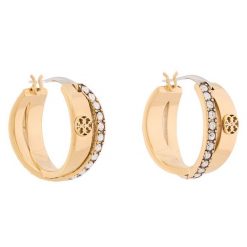 Kolczyki Tory Burch. Żółte kolczyki Tory Burch, złote. Za 834.99 zł.