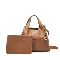 Torebka Furla. Brązowe torebki klasyczne Furla, bez wzorów, bez dodatków. Za 1,739.00 zł.