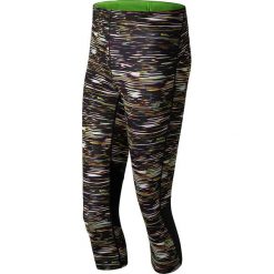 Legginsy sportowe w kolorze czarnym ze wzorem. Czarne legginsy New Balance, xs, bez wzorów, z materiału. W wyprzedaży za 159.95 zł.