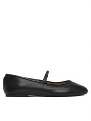 LAUREN RALPH LAUREN Baleriny Jayna 802977874001 Czarny. Czarne baleriny Lauren Ralph Lauren, bez wzorów, ze skóry, bez obcasa. Za 549.99 zł.