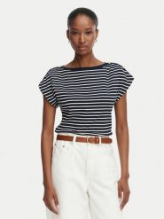 Tommy Hilfiger T-Shirt Gold Btn Cap WW0WW50942 Kolorowy Slim Fit. T-shirty TOMMY HILFIGER, s, bez wzorów, z bawełny, bez kołnierzyka, bez ramiączek. Za 289.99 zł.
