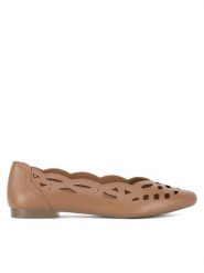 Lasocki Baleriny RST-KAJA-35 Brązowy. Brązowe baleriny Lasocki, bez wzorów, ze skóry, bez obcasa. Za 135.99 zł.