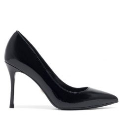 Szpilki Gino Rossi. Czarne szpilki Gino Rossi, bez wzorów, bez obcasa, na szpilce, bez zapięcia. Za 299.99 zł.