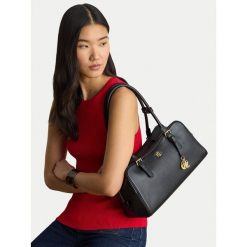Torebka LAUREN RALPH LAUREN. Czarne torebki klasyczne Lauren Ralph Lauren, bez wzorów, bez dodatków. Za 1,798.99 zł.