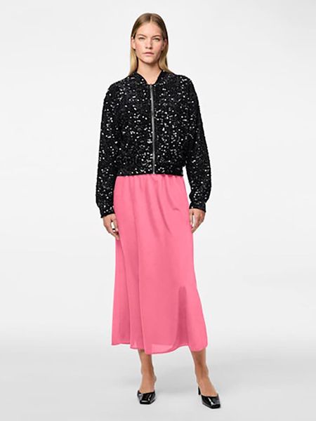 Pieces Spódnica w kolorze jasnoróżowym rozmiar: XL. Różowe spódnice Pieces, xl, bez wzorów, midi. Za 33.37 zł.