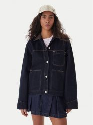 Tommy Jeans Kurtka jeansowa Chore DW0DW21981 Granatowy Regular Fit. Niebieskie kurtki Tommy Jeans, xs, bez wzorów, z bawełny, bez kaptura. Za 569.99 zł.