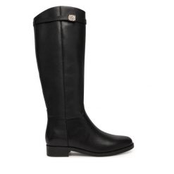 Kozaki Guess. Czarne kozaki Guess, bez obcasa, na płaskiej podeszwie, bez zapięcia. Za 899.99 zł.