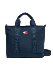 Tommy Jeans Torebka Tjw Daily Mini Tote AW0AW17566 Granatowy. Niebieskie torebki klasyczne Tommy Jeans, bez wzorów, z jeansu, bez dodatków. Za 299.99 zł.
