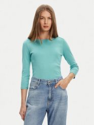 United Colors Of Benetton Bluzka 3GA2E16A1 Zielony Regular Fit. Zielone bluzki United Colors of Benetton, m, bez wzorów, z bawełny, bez kołnierzyka, bez ramiączek. Za 79.99 zł.