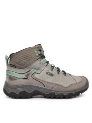 Keen Trekkingi Targhee IV Waterproof Hiking Boot 1028989 Szary. Szare obuwie sportowe Keen, z nubiku, bez zapięcia, trekkingowe. Za 599.99 zł.