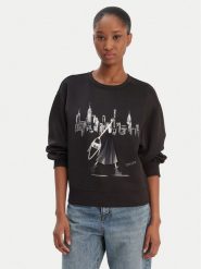 DKNY Bluza P5MOQCSC Czarny Regular Fit. Czarne bluzy DKNY, m, bez wzorów, z syntetyku, bez kaptura. Za 479.99 zł.