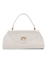 Mia Tomazzi Skórzana torebka "Bardelli" w kolorze beżowym - 33 x 15,5 x 15 cm rozmiar: onesize. Brązowe torby na ramię Mia Tomazzi, bez wzorów, z materiału, przez ramię, bez dodatków. Za 274.99 zł.