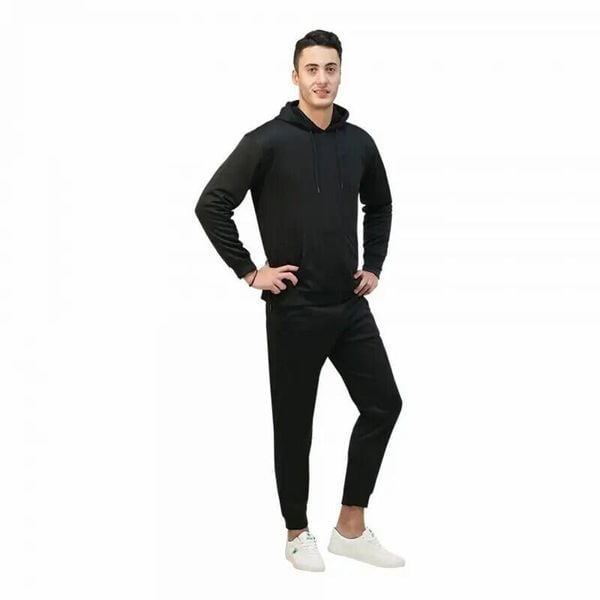Bluza z kapturem Softee Elegant. Czarne bluzy sportowe SOFTEE, na jesień, l, bez wzorów, z materiału, z kapturem. Za 160.99 zł.