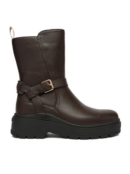 Liu Jo Botki Andrea SF5097 P0102 Brązowy. Brązowe botki Liu Jo, bez wzorów, ze skóry, bez obcasa, na płaskiej podeszwie, bez zapięcia. Za 849.99 zł.